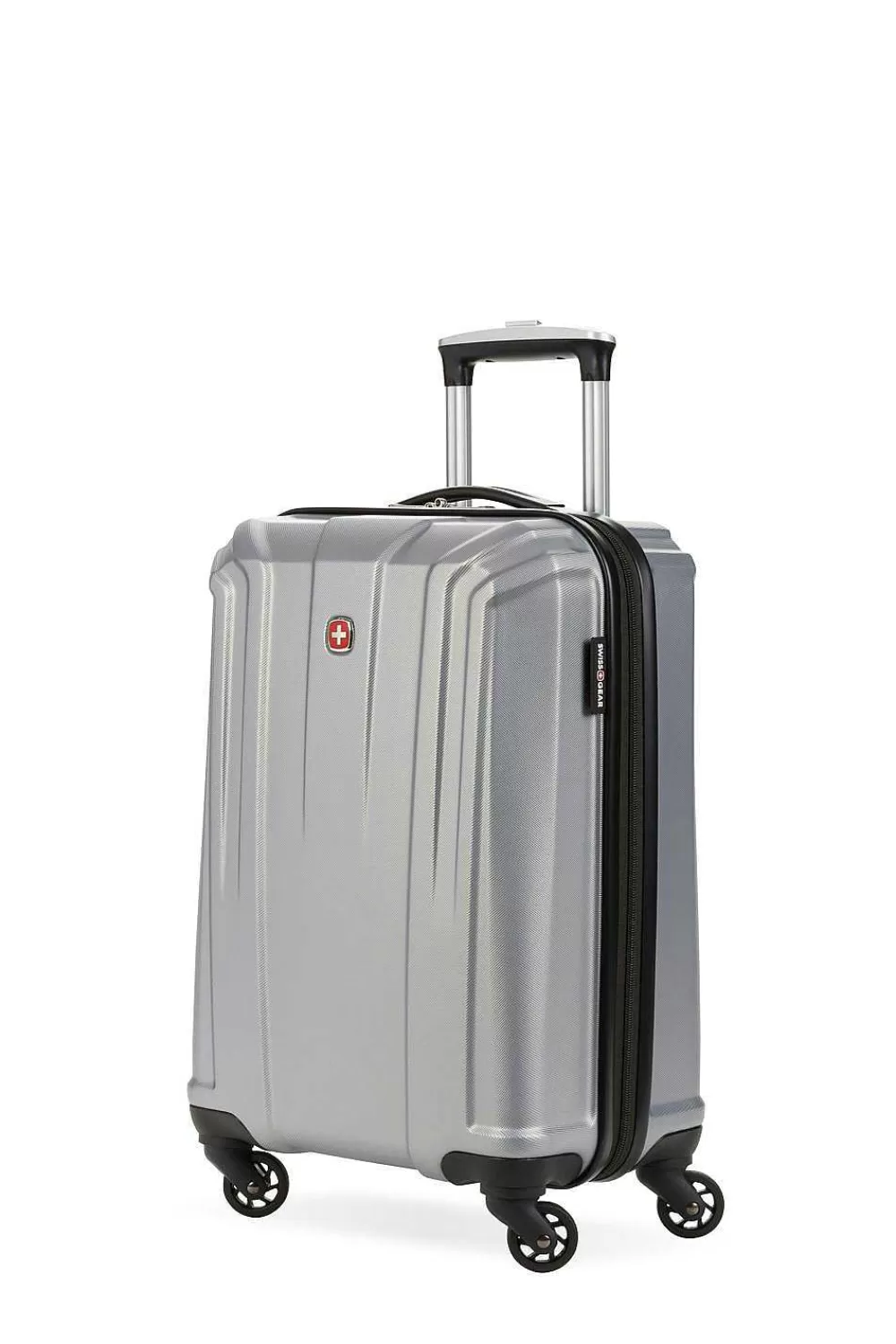 SWISSGEAR 3750 18" Carry On Hardside Spinner Luggage - Silver> Hardside