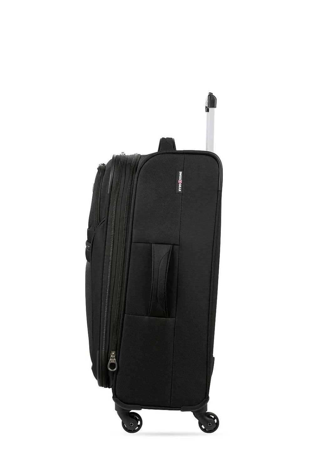 SWISSGEAR 4010 23" Expandable Spinner Luggage - Black> Medium Checked