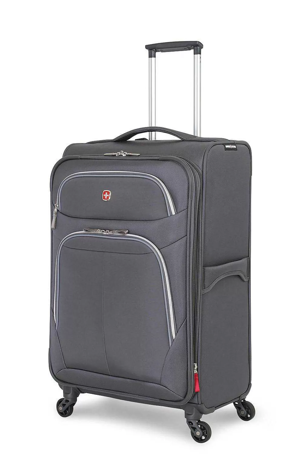 SWISSGEAR 6270 24.5" Expandable Liteweight Spinner Luggage - Pewter> Softside