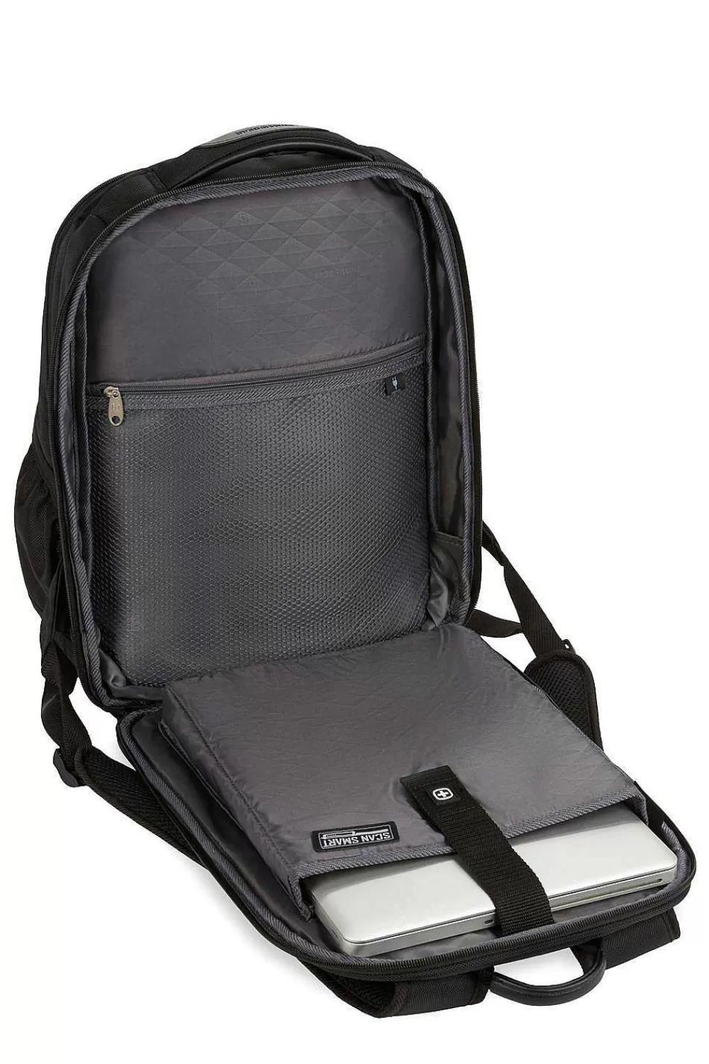 SWISSGEAR 6392 Scansmart Laptop Backpack - Ballistic Black> Scansmart Backpacks