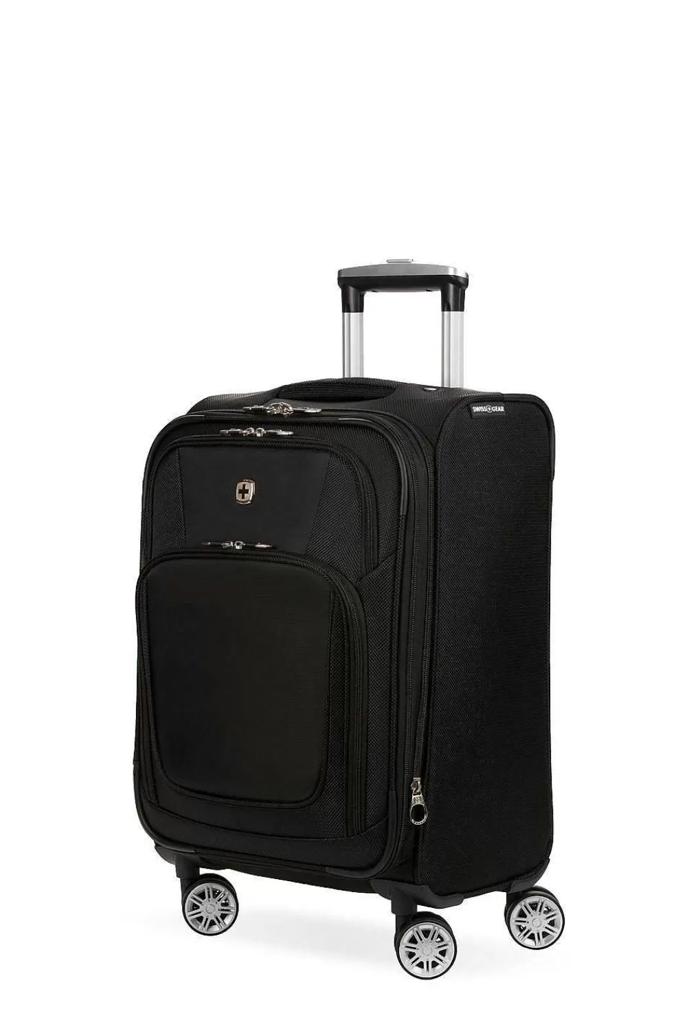 SWISSGEAR 7768 20" Expandable Spinner Carry On Luggage - Black> Softside