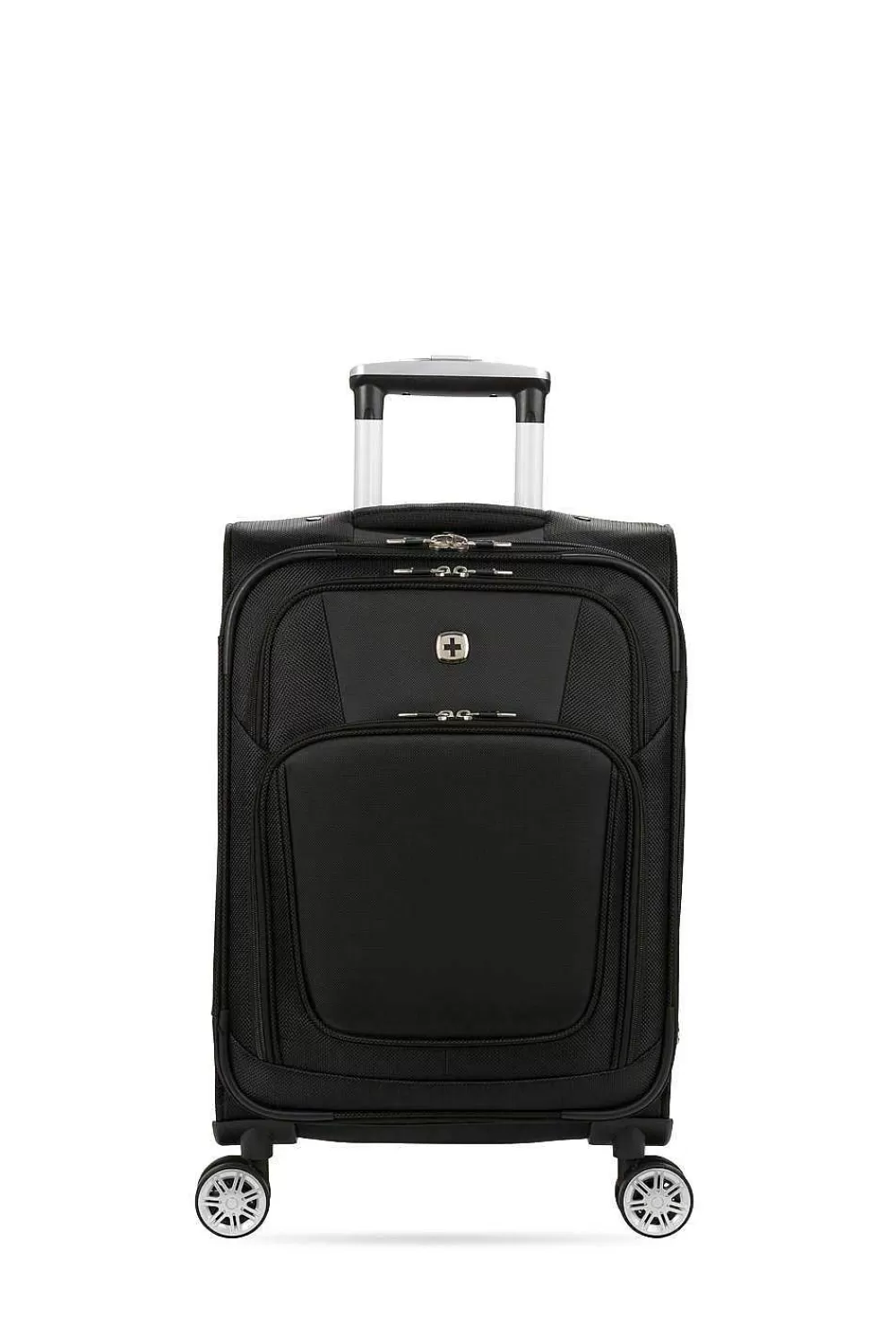 SWISSGEAR 7768 20" Expandable Spinner Carry On Luggage - Black> Carry-On