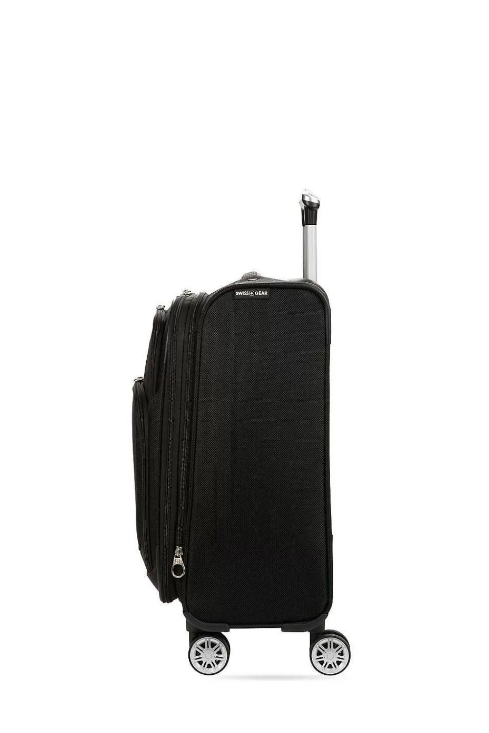 SWISSGEAR 7768 20" Expandable Spinner Carry On Luggage - Black> Softside