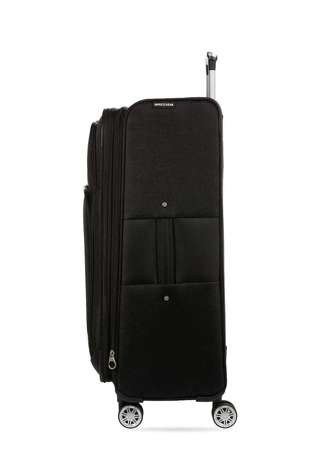 SWISSGEAR 7768 Expandable 3Pc Spinner Luggage Set - Black> Softside