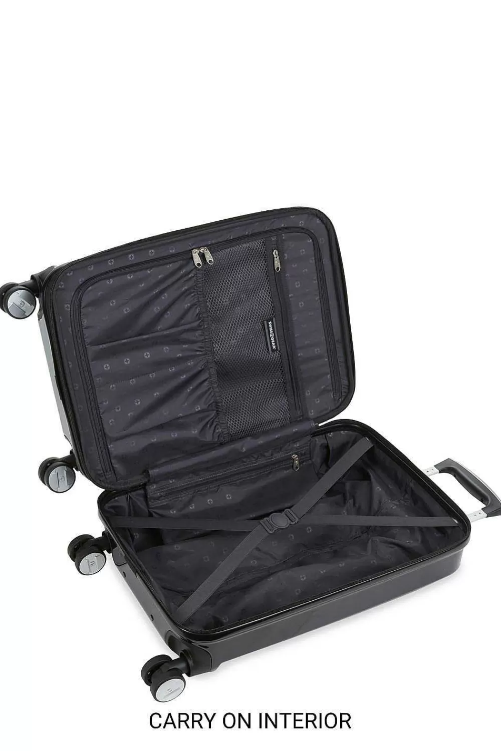 SWISSGEAR 7786 Expandable 2Pc Hardside Spinner Luggage Set - Black> Hardside