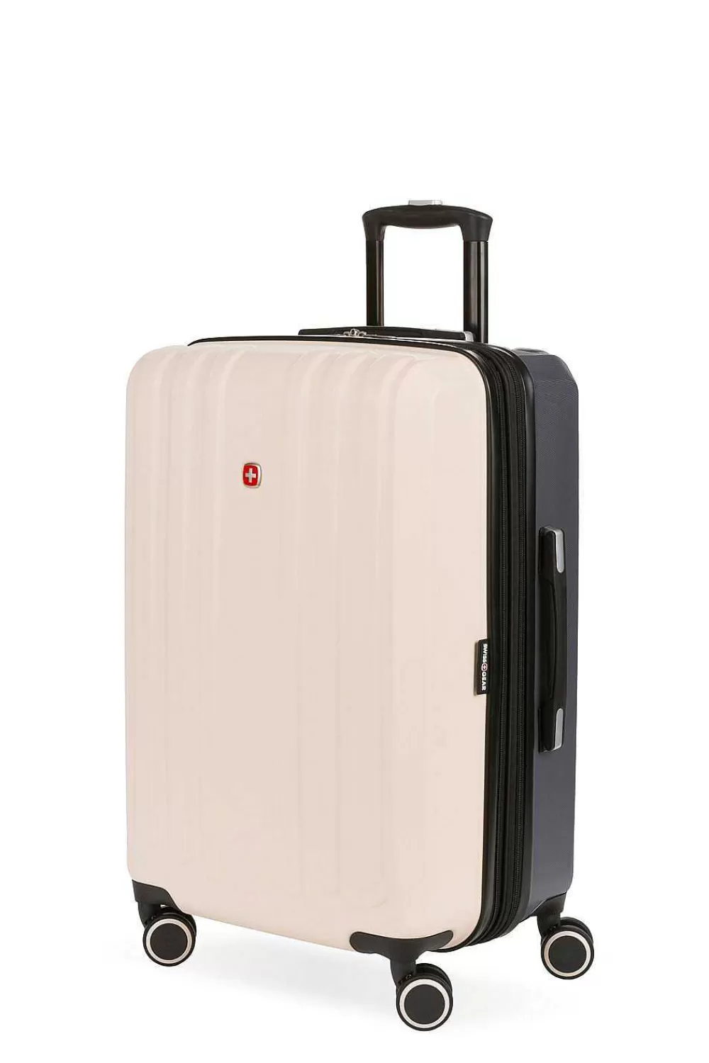 SWISSGEAR 8028 24" Expandable Hardside Spinner Luggage> Medium Checked