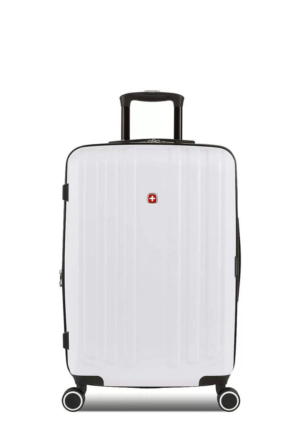 SWISSGEAR 8028 24" Expandable Hardside Spinner Luggage> Medium Checked