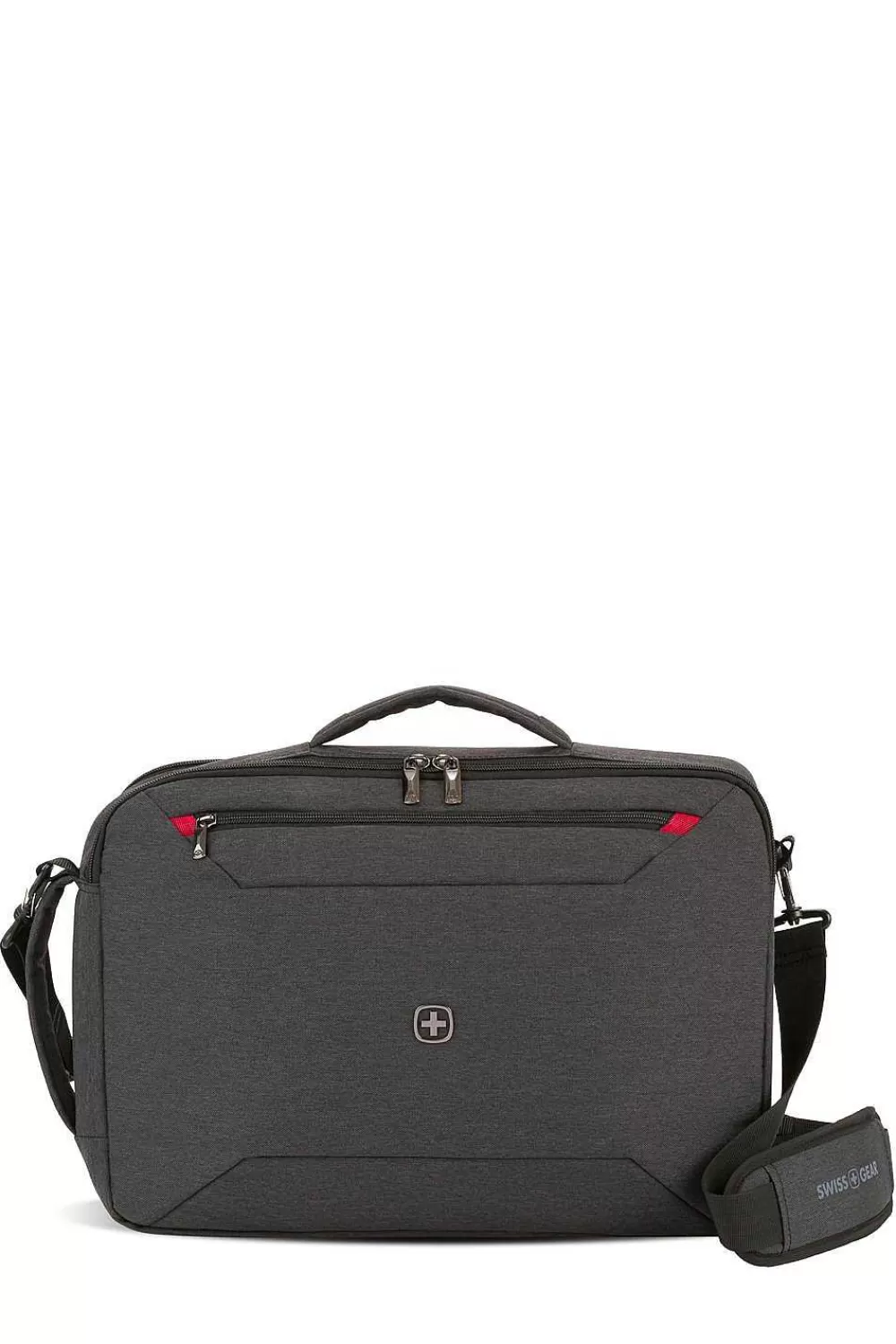 SWISSGEAR Mx Commute Hybrid Brief/Backpack - Charcoal Gray Heather> Tablet Friendly