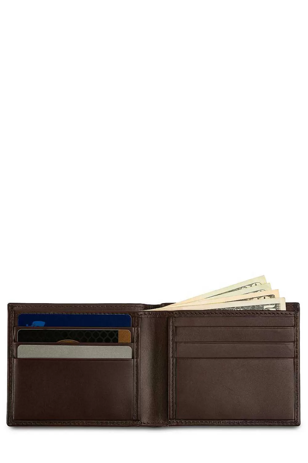 SWISSGEAR Napa Leather Bifold Wallet - Brown> Belts & Wallets