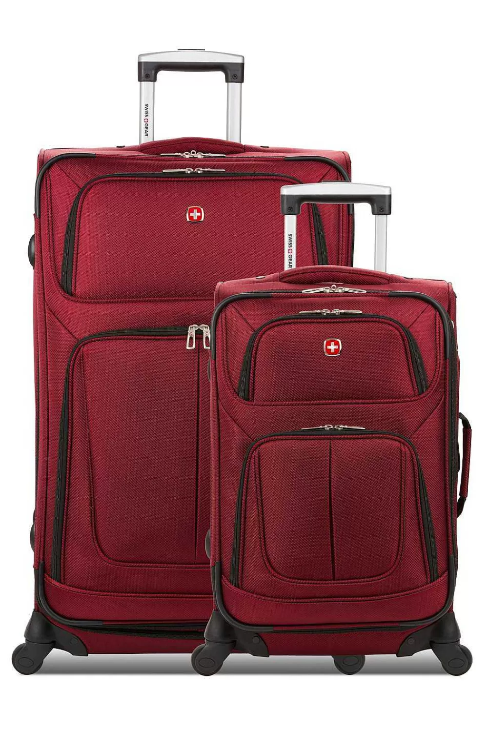 SWISSGEAR Sion 6283 Expandable 2Pc Spinner Luggage Set - Burgundy> Luggage Sets