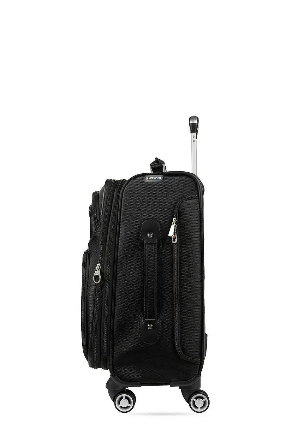 SWISSGEAR Wenger Identity Expandable Laptop Carry On Spinner Luggage - Black> Softside