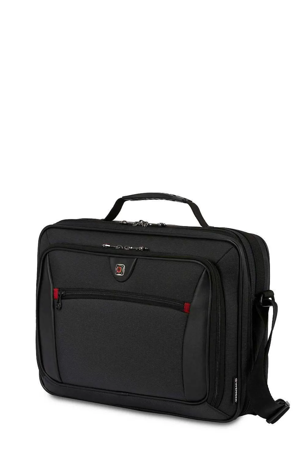 SWISSGEAR Wenger Insight 16 Inch Single Gusset Computer Case - Black> Business Cases