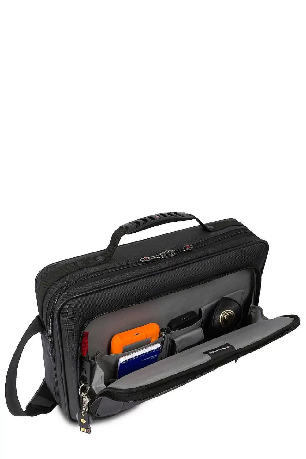 SWISSGEAR Wenger Insight 16 Inch Single Gusset Computer Case - Black> Wenger Bags & Cases