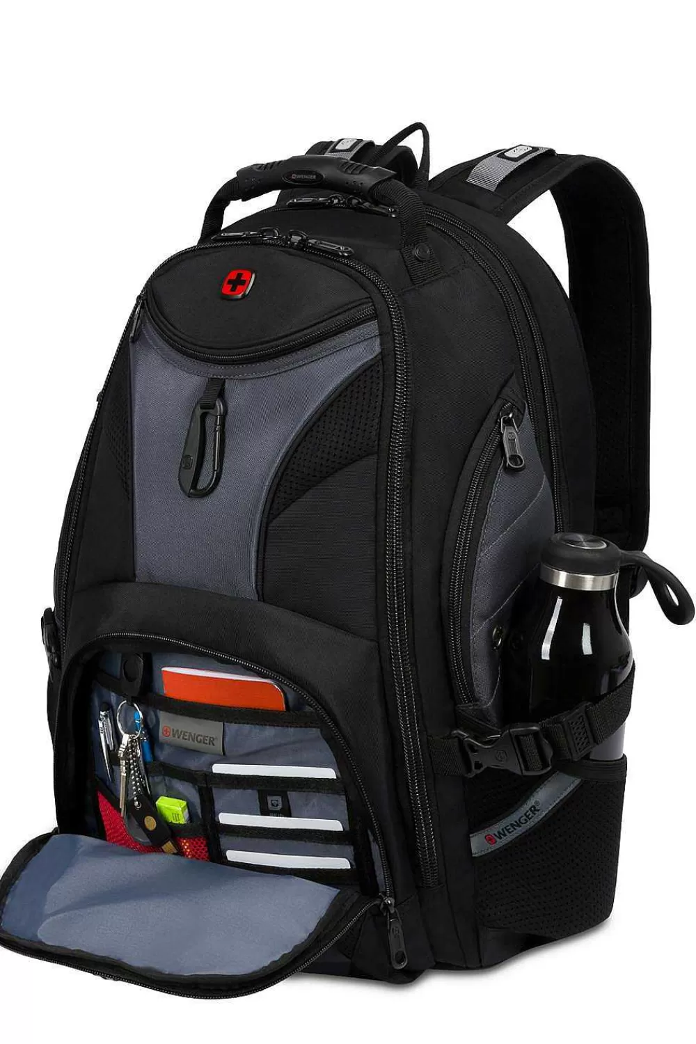 SWISSGEAR Wenger Legend Scansmart Laptop Backpack - Black/Gray> Scansmart Backpacks