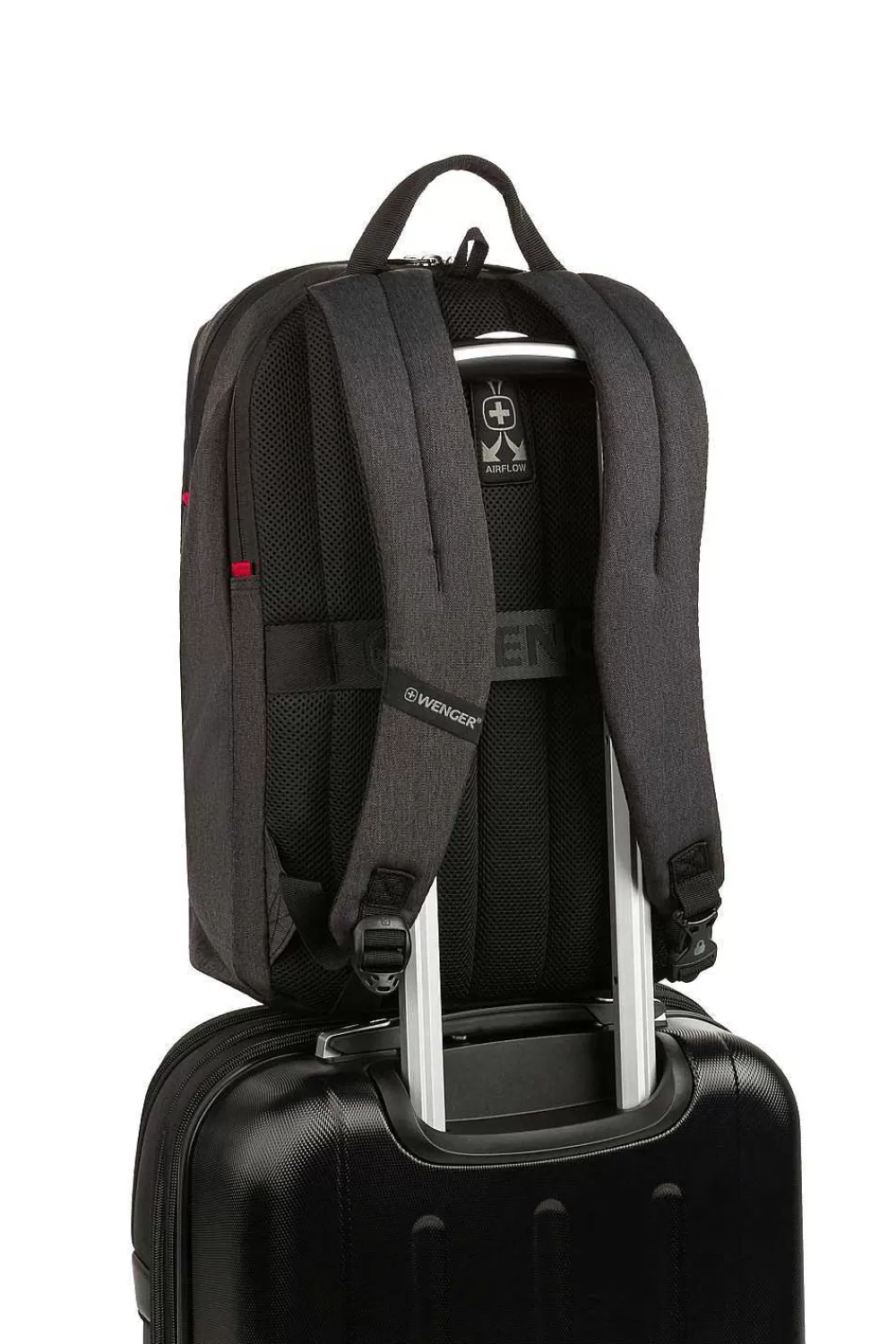 SWISSGEAR Wenger Mx Light 16" Laptop Backpack - Charcoal Heather> Laptop Friendly