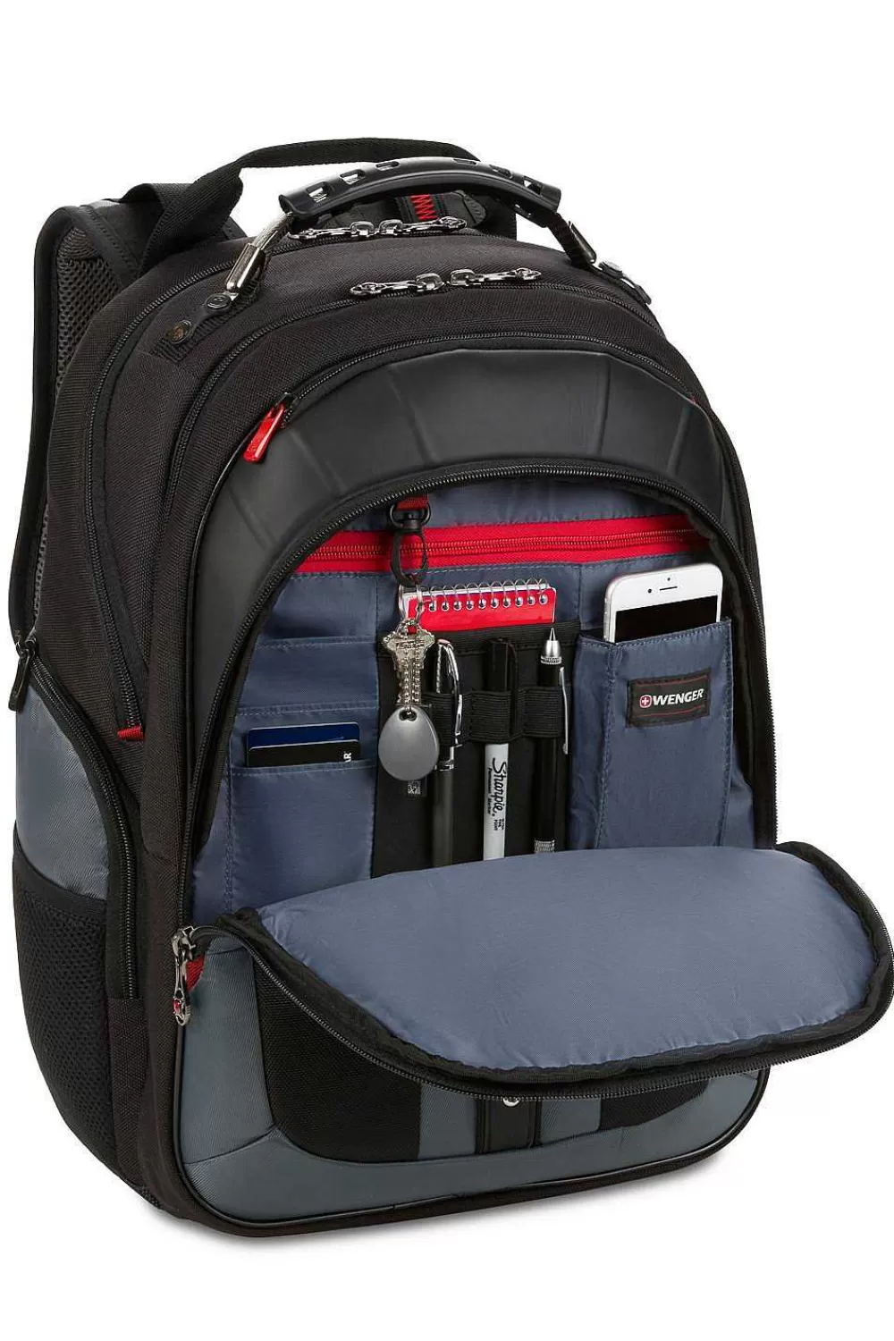 SWISSGEAR Wenger Pegasus 17 Inch Laptop Backpack - Black/Blue> Laptop Friendly