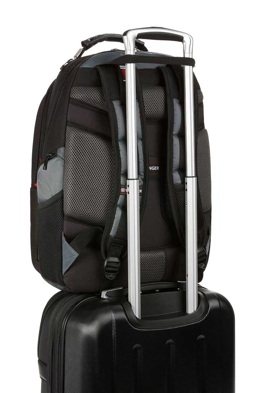 SWISSGEAR Wenger Pegasus 17 Inch Laptop Backpack - Black/Blue> Tablet Friendly