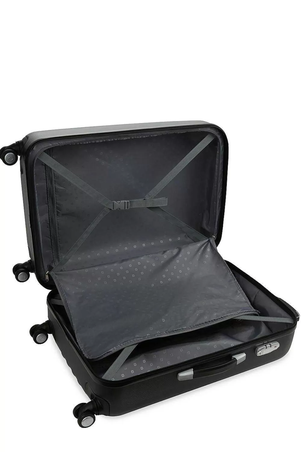 SWISSGEAR Wenger Rove 27 Inch Hardside Spinner Luggage - Black> Large Checked