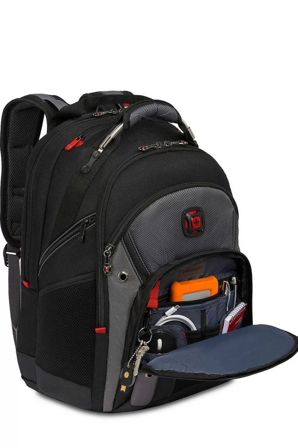 SWISSGEAR Wenger Synergy Pro 16 Inch Laptop Backpack - Black/Gray> Wenger Backpacks